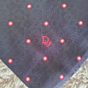 Vintage Navy/Red/White Christian Dior tie